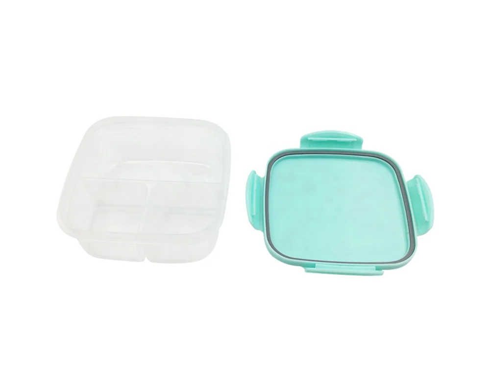 Plastic lunch box,kids dinner container,three compartment lunch box