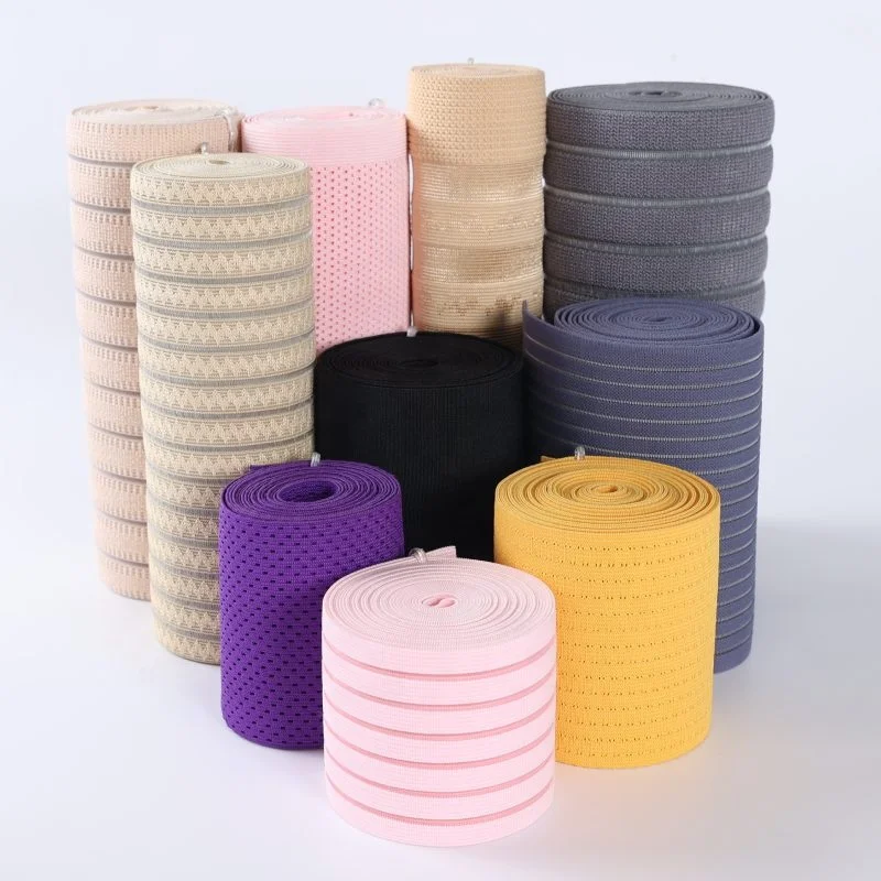 Verified factory medical sports custom wide woven elastic waistband breathable polyester cotton mesh orthodontic elastic band