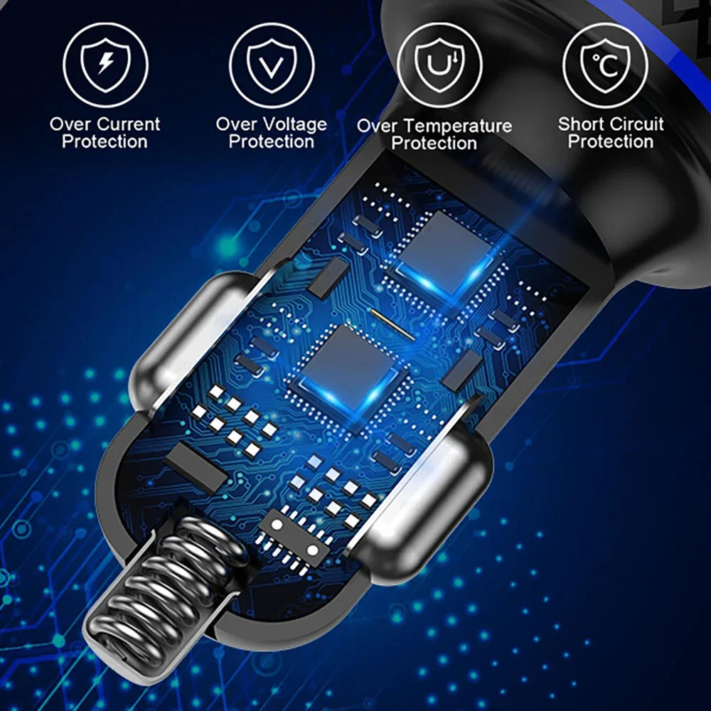 PSDA 60W USB C Car Charger for iPhone 16/15 PD30W&QC30W Cigarette Lighter Phone Charger Adapter USBC Fast Charging for iPhone 16