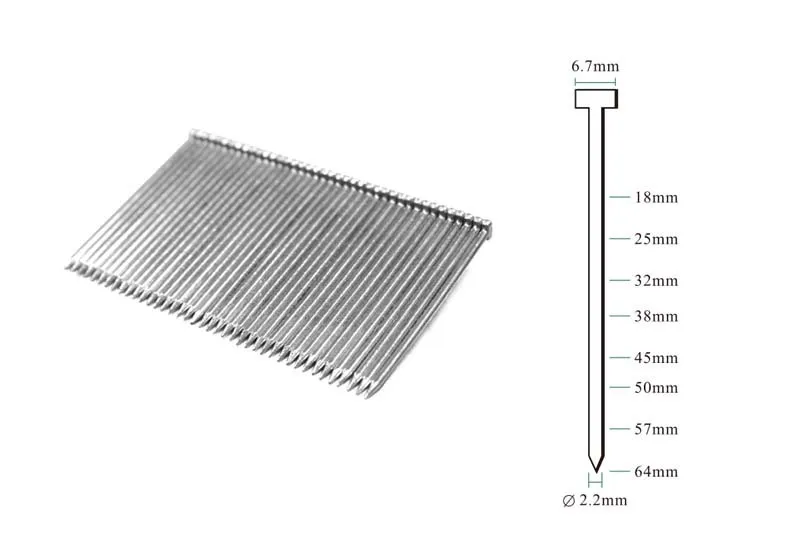 Meite ST64A pneumatic nail gun concrete nailer gun for nail 18-64mm