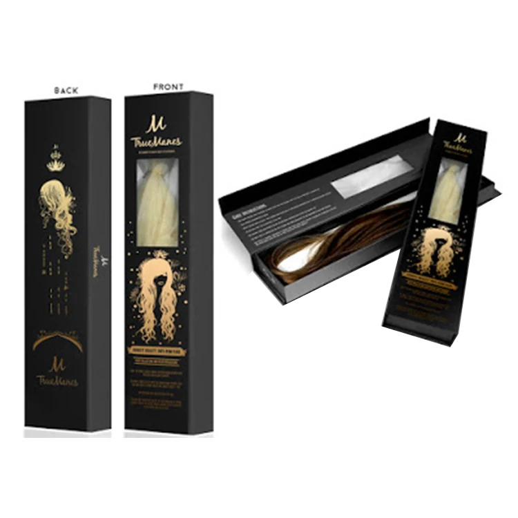 Customizable Wig Packaging Box Hanging Gift Box Custom Window Display Wig Gift Box Hanging Packaging Carton