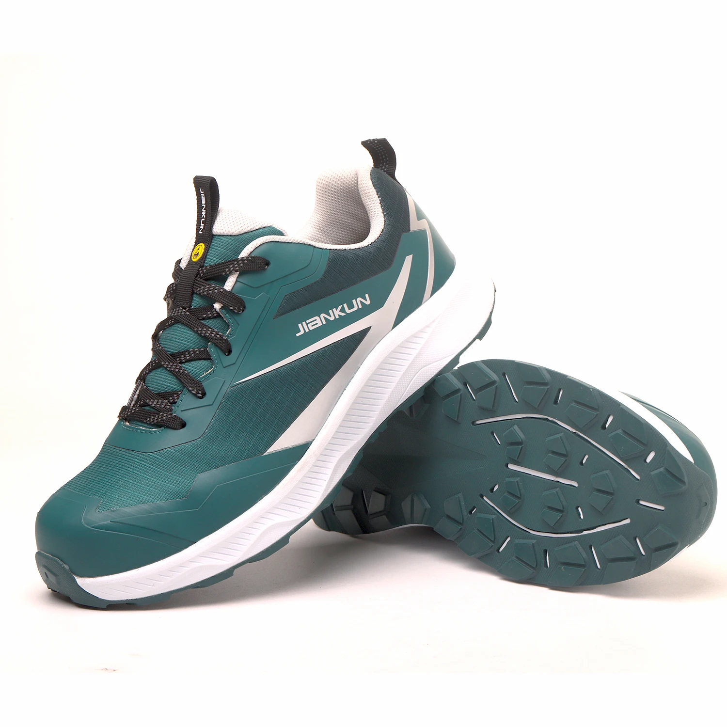 JIANKUN 2024 New CE certificate automatic buckle shoelace Insulation 6KV safety shoes steel toe work shoes for men OEM