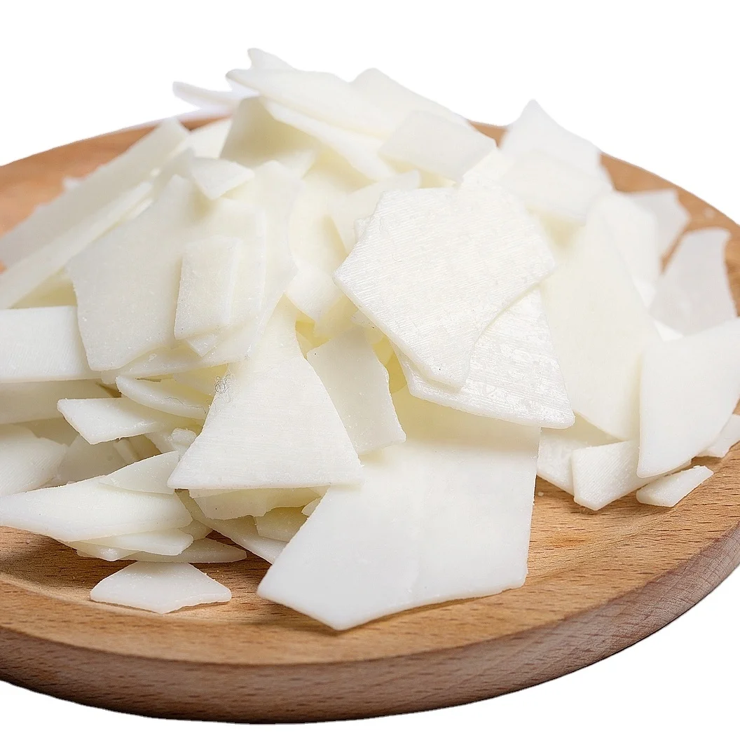 Natural Organic Smokeless Milky Scent Bulk Soy Wax Flakes for Jars Candles Making