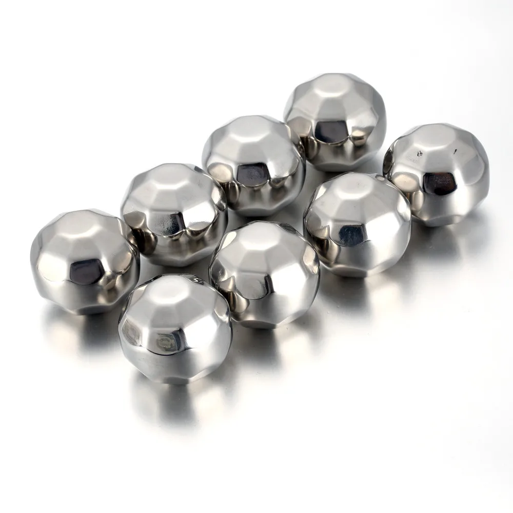 
 Лидер продаж, кубики льда из нержавеющей стали многоразового использования в форме алмаза для бара  