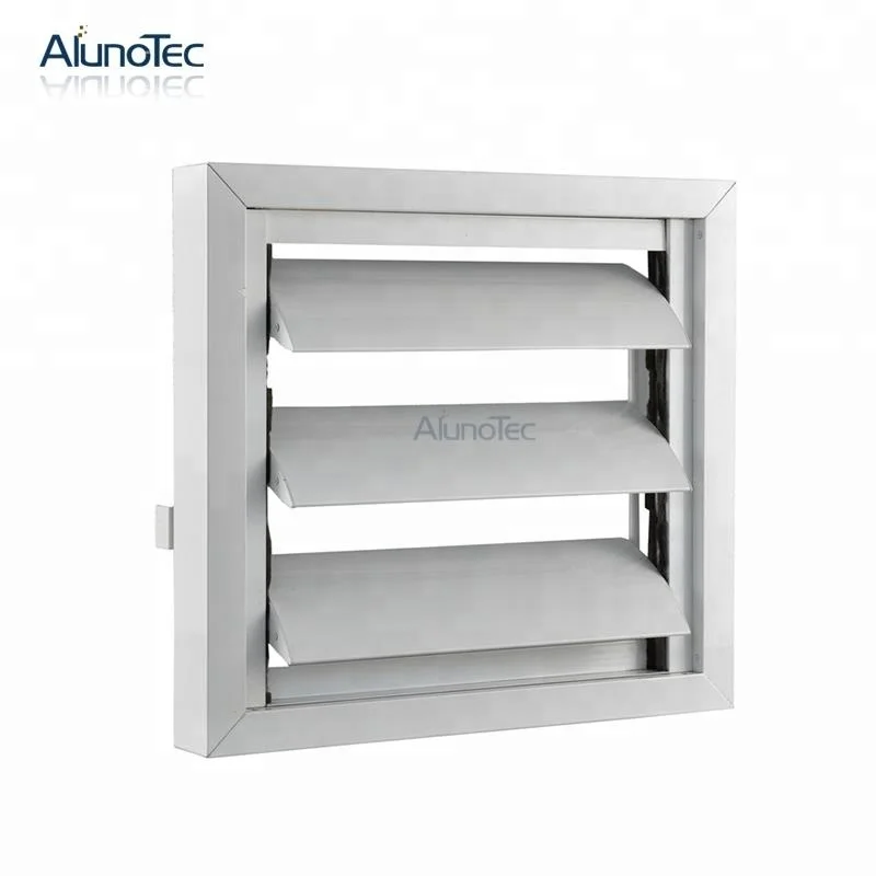 External Wall Aluminum Shutter Automatic Louver Fins for Sunshade