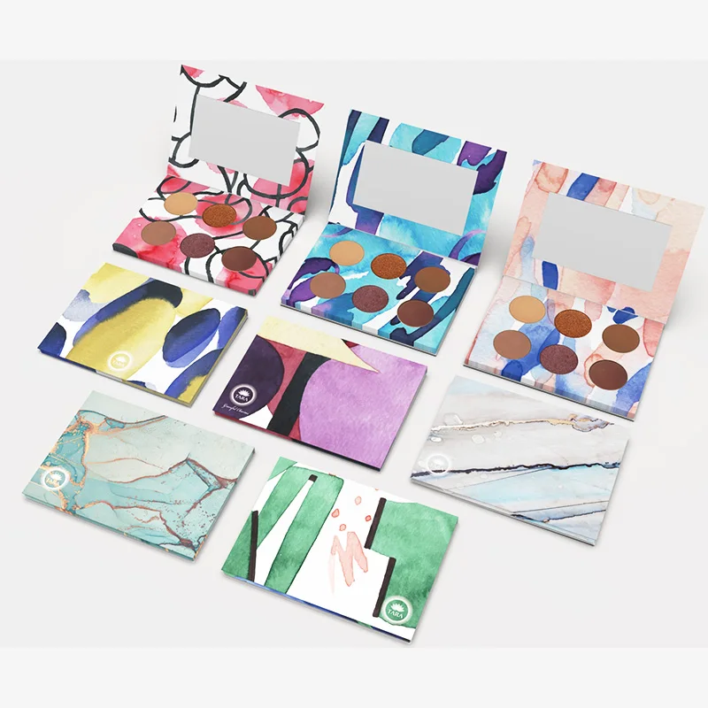 2021 Tik Tok Hot amazing oil paint colour makeup eye magnetic palette empty packaging