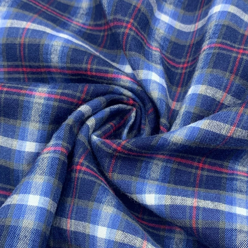 Chinese popular custom 60%polyester 40% cotton yarn dyed check fleece woven  fabric for skirts shirt school uniform for shirt