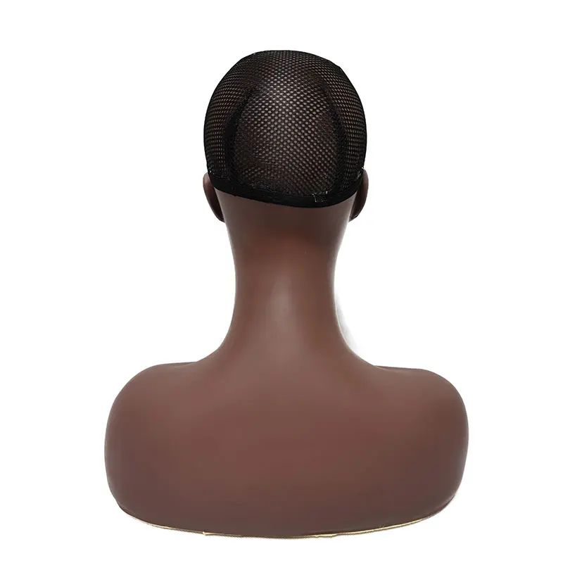 
New Female Realistic Wig Mannequin Head African American Mannequin for Hair Schools Training Mannequin Head with Shoulders 