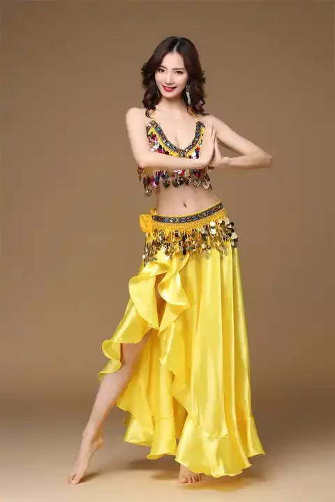 Adult Lady Women Belly Dance Costume Oriental Bellydance Skirt Stage Performance 3pcs Set Bra Belt Skirt Bellydancing Wear