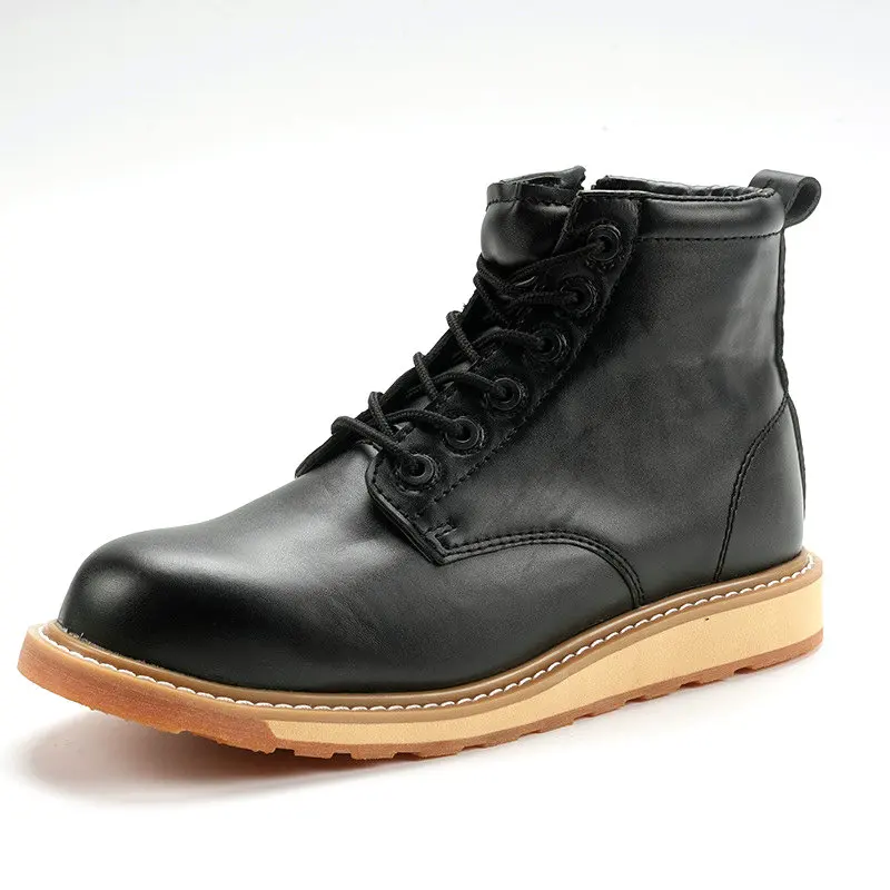 Custom Logo Martin safety Boots  Fashionable Anti-puncture Wear Resistant Construction Safety Shoes For Men Industrial Work Boot