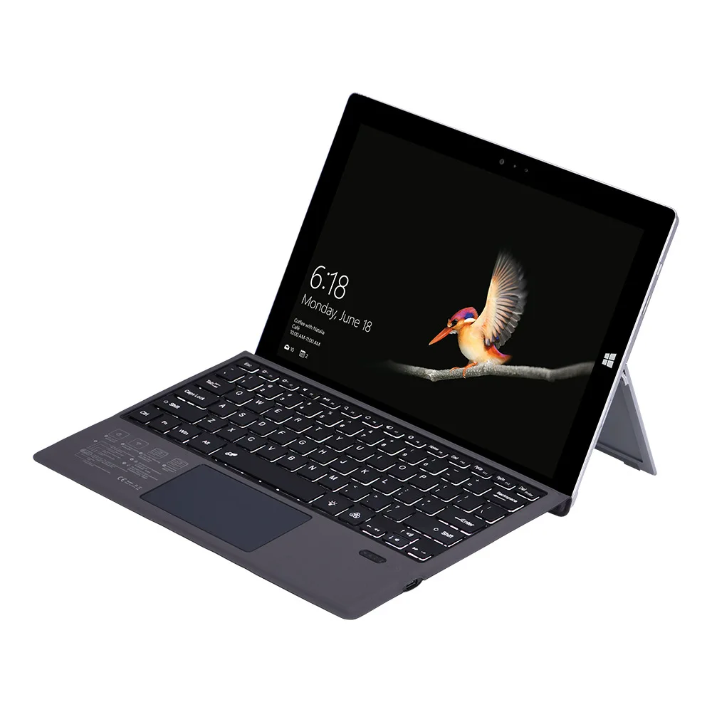  Wireless Keyboard backlit For Microsoft Surface Pro 5 6