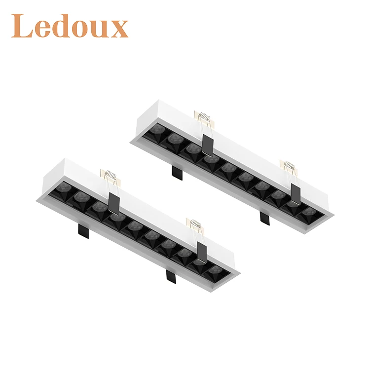 LEDOUX New Product Dimmable Down Lamp Trimless Aluminum Recess Install Hotel Ceiling 10W Led Linear Downlight