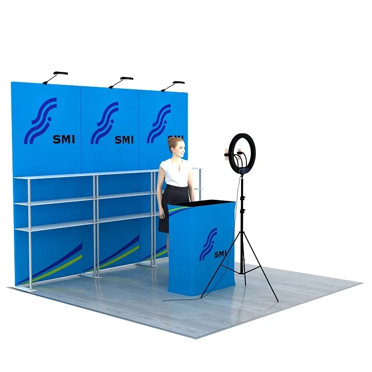  Portable Light Weight High Quality Reusable Advertising Modular Live Broadcast Backdrop
