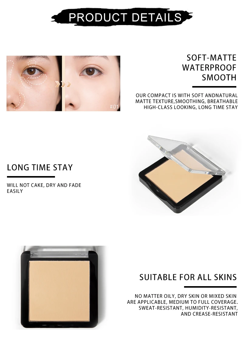 OCHAIN High Quality Face Makeup High Quality Foundation Powder Pressed Compact Contour