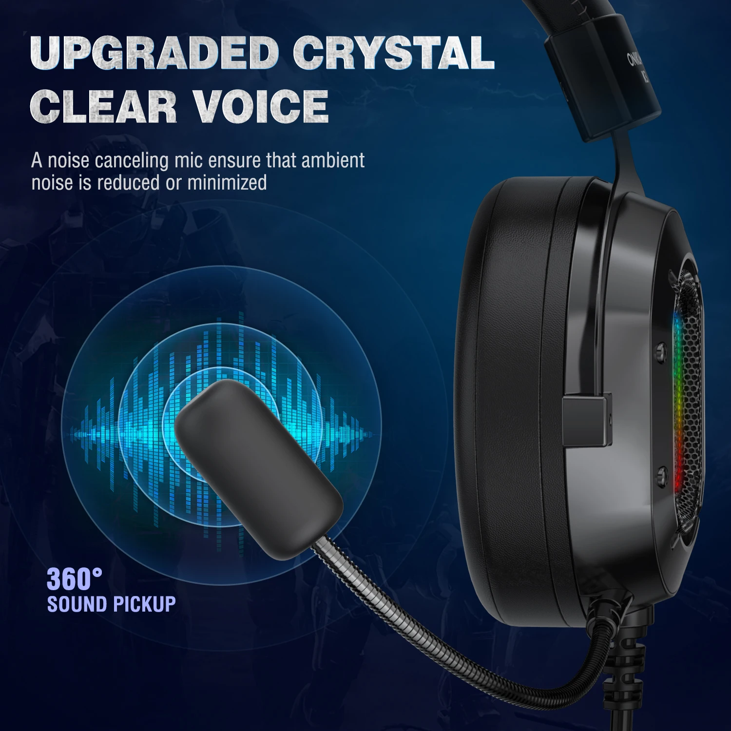 
Dropshipping Onikuma K3 RGB Wired USB PC Gaming Headphone Game Headset With Microphone 