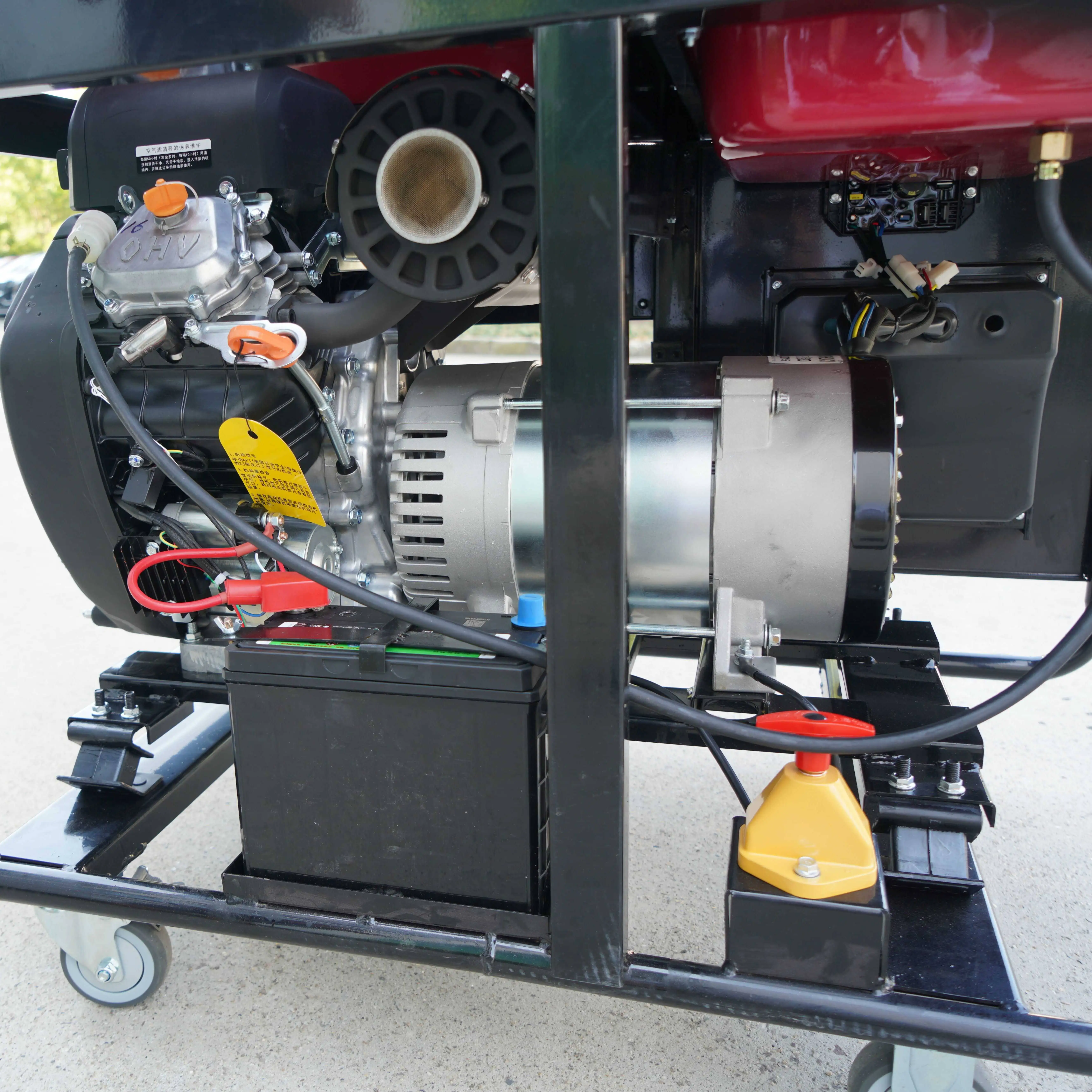 AGG 3phase 60hz 220v Portable Home Used 12kw Diesel Generator With Engine