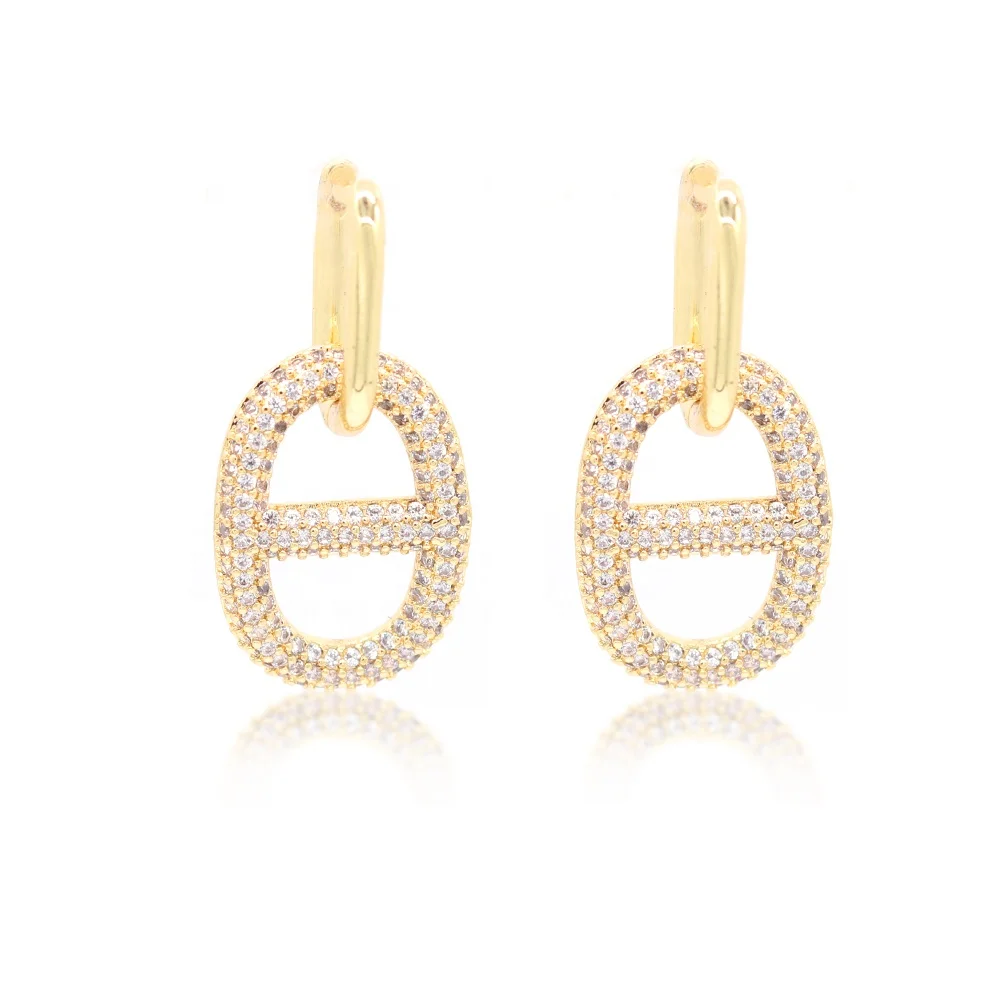 Лидер продаж ювелирные изделия 2022 серьги Huggies позолоченные в форме