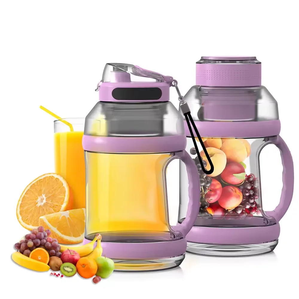 wholesale household smart color portable 2L usb electric fruit juicer sport water tumbler mixer