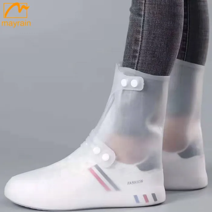 Waterproof Reusable Non-slip PVC Protective Boot Covers Rain Snow Overshoes Shoe Covers Case