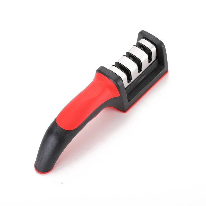 Professional Mini Manual Stainless Steel 3 Stage kitchen Handheld knife sharpener
