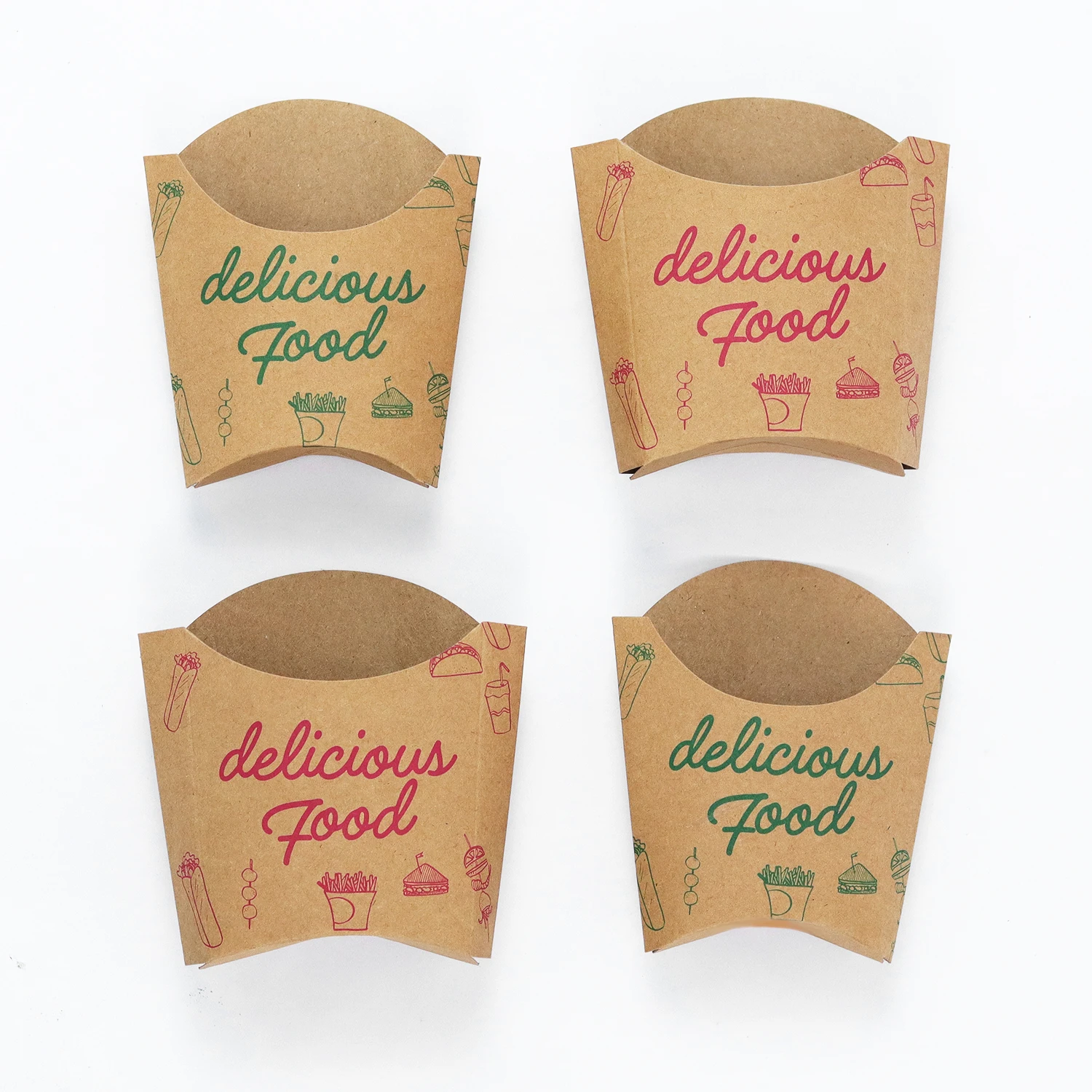 Source Factory logo Size Customization fried Chicken Snack With/without Lid Carton Boat Box