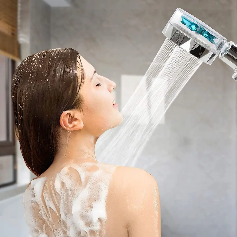 High Pressure Spinning Water Saving Flow Adjustment Turbo Fan Hand hand shower