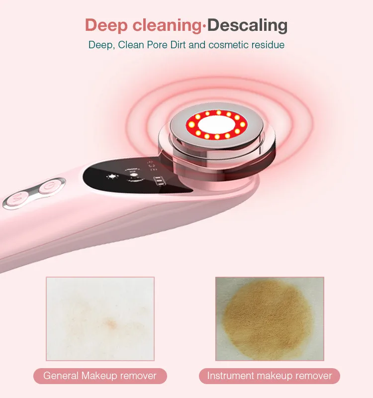 best selling products microcurrent facial toning device red Bluish green light therapy face lifting home use beauty equipment