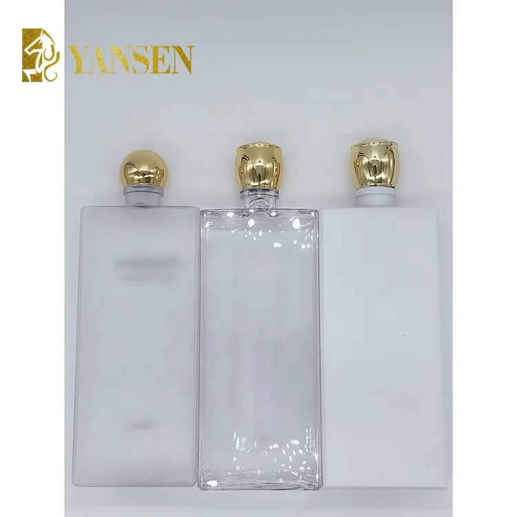 PETGL quadrangular bottle packaging transparent bottle container