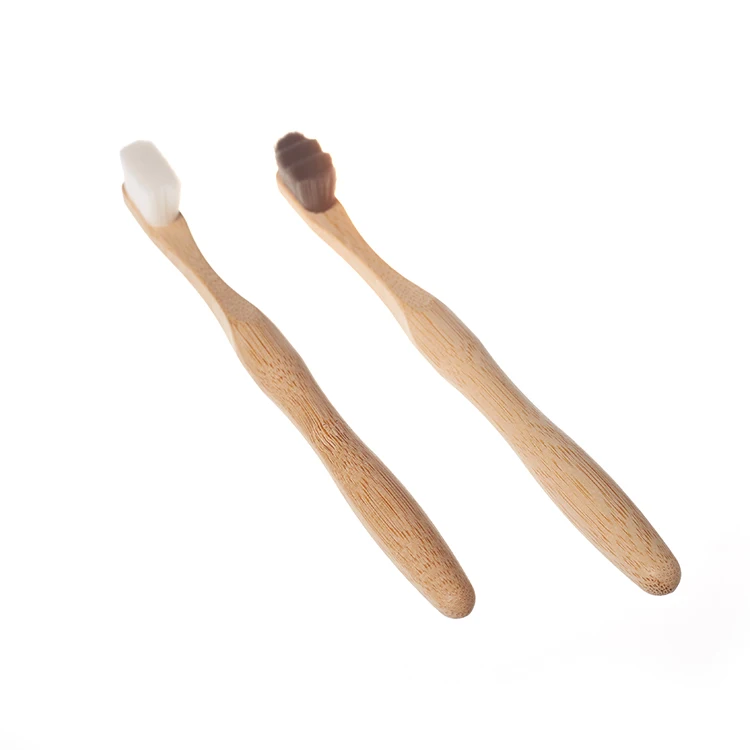 Organic biodegradable soft nature cepillos de dientes de bambu charcoal nano bristles bamboo toothbrush with case