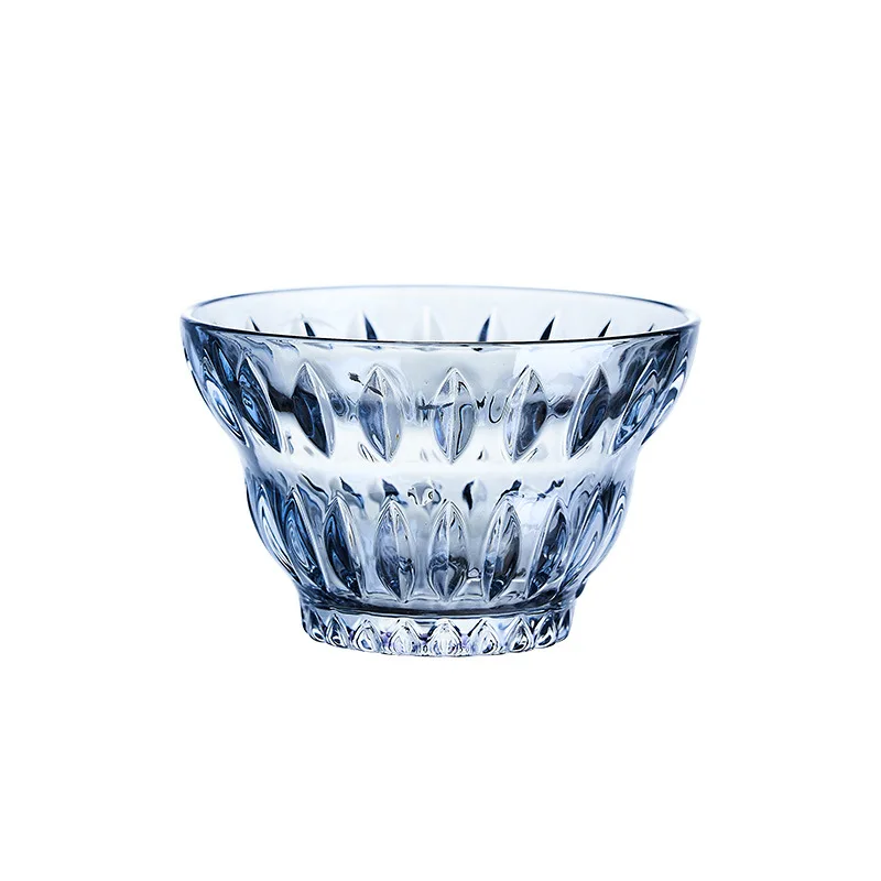 Hot selling lead-free glass dessert cups ice cream glass bowl custom fruit bowl