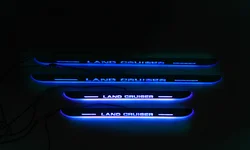Stainless Steel Door Sill with led for Land Cruiser 2008-2021 LED Door Sill Plate for LC200