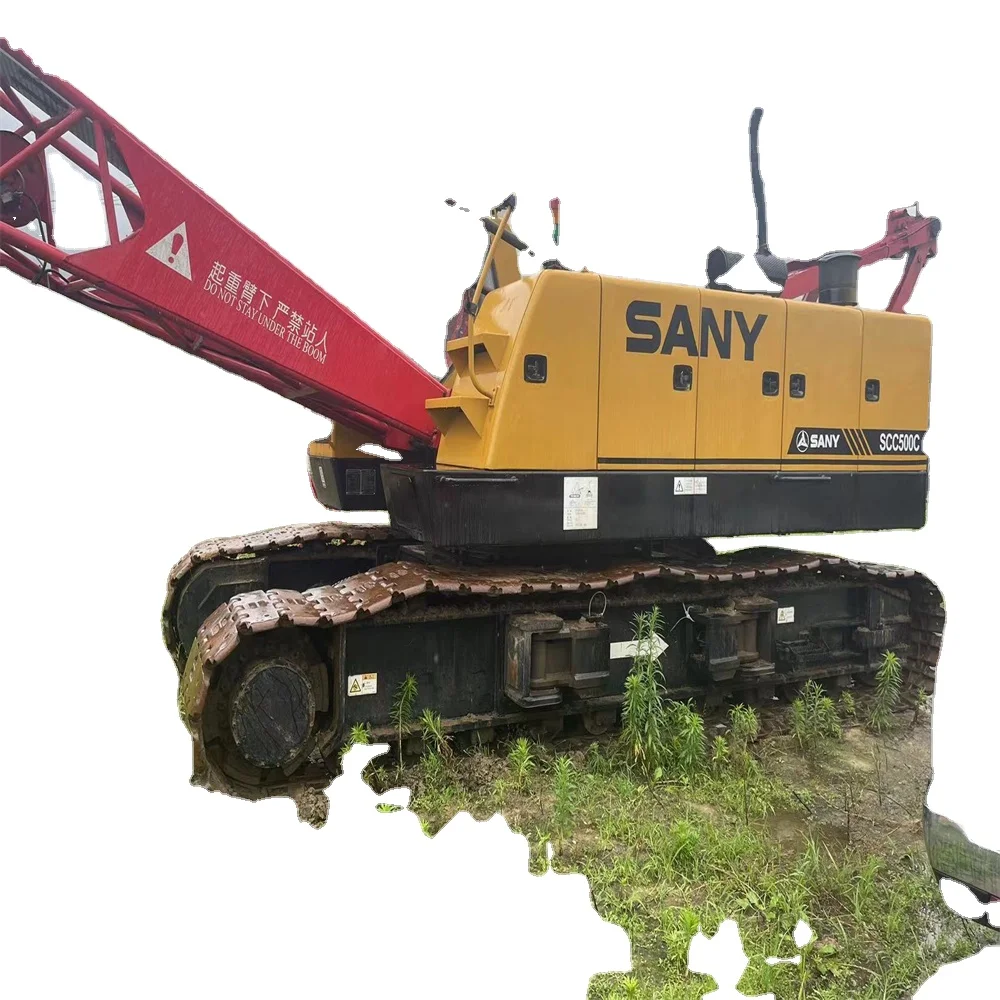 Sany 50T used  crawler crane sany  SCC500E   very new machine beautiful machine good working condition