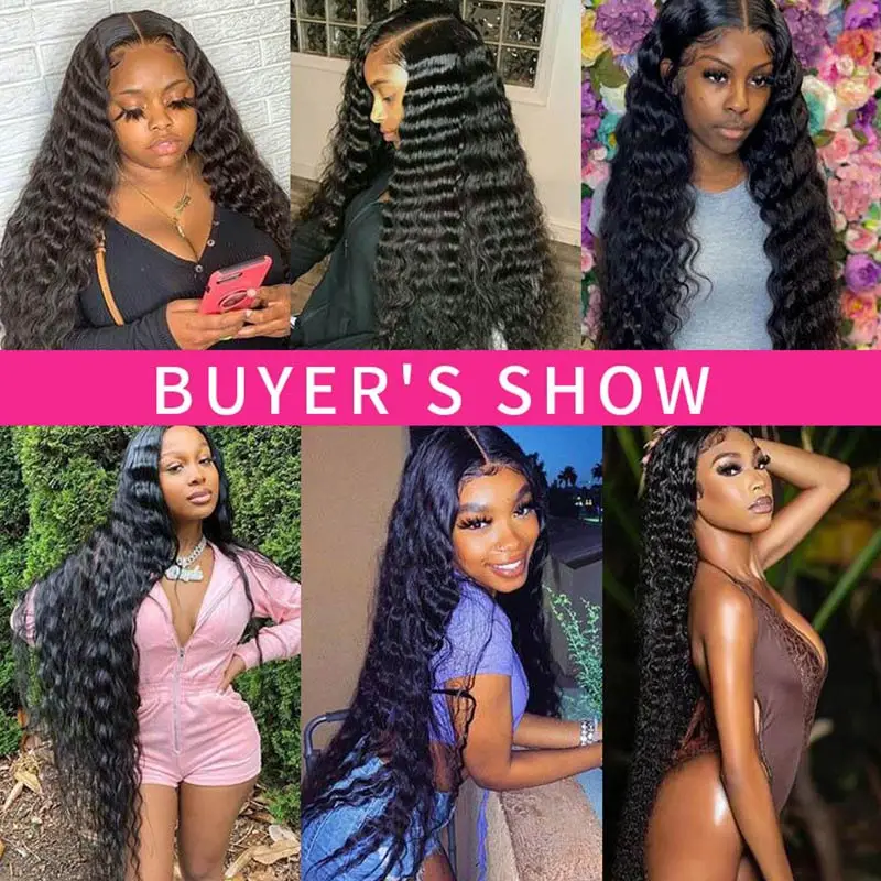 ISEE HAIR 13X6 пучки длинные настоящие поставщики кудрявые пальцы 30 32 40 дюймов бразильские человеческие волосы глубокая волна кружевной передний парик