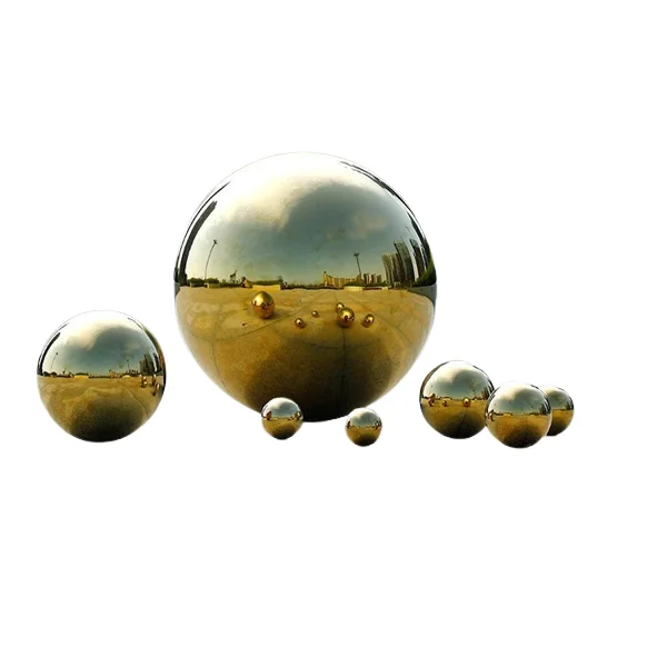 Hollow Stainless Steel Decoration Sphere Electroplating Colors for Garden Ornaments