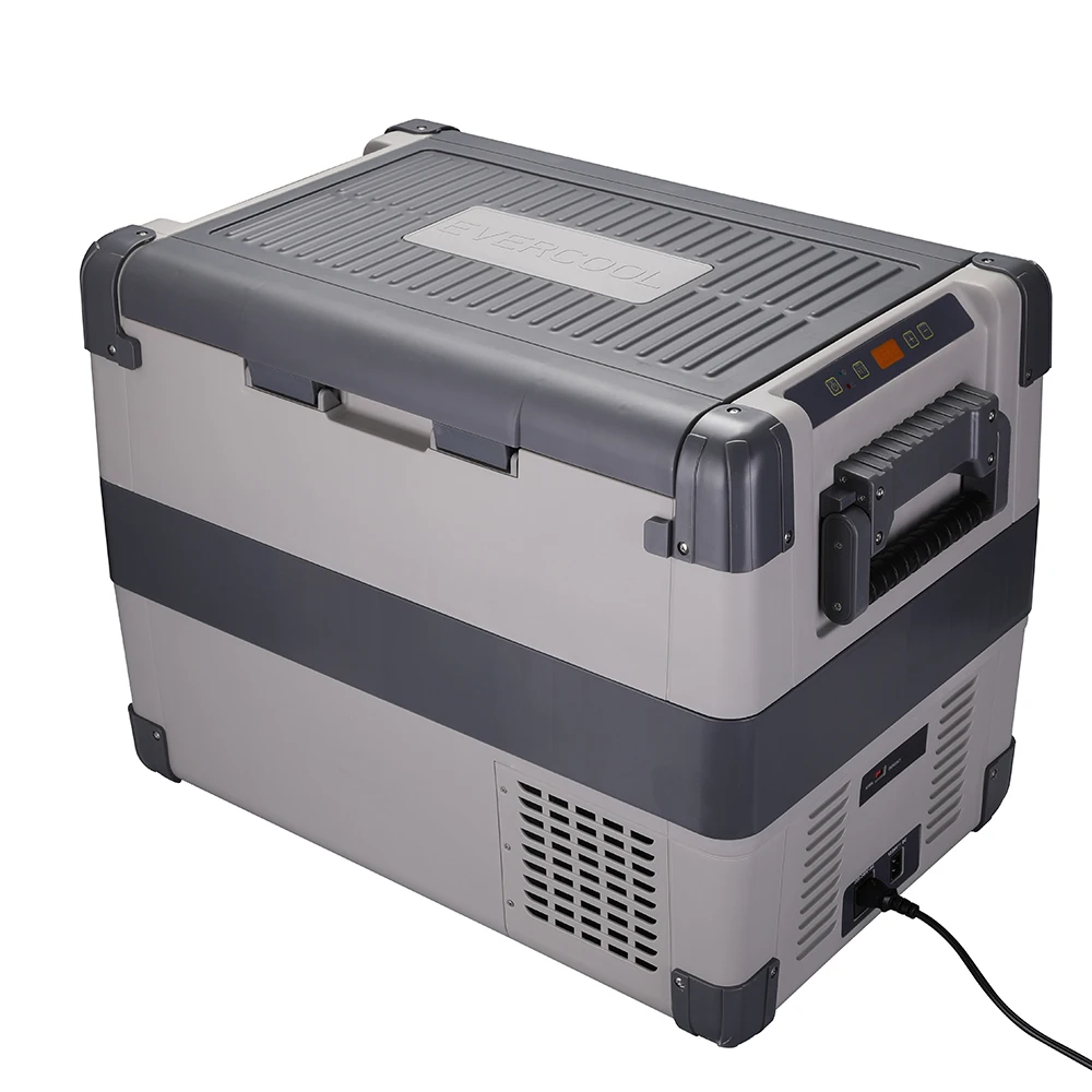 Evercool Factory ODM OEM 60L Camping Car Parts Battery Powered Mini Refrigerator Freezer