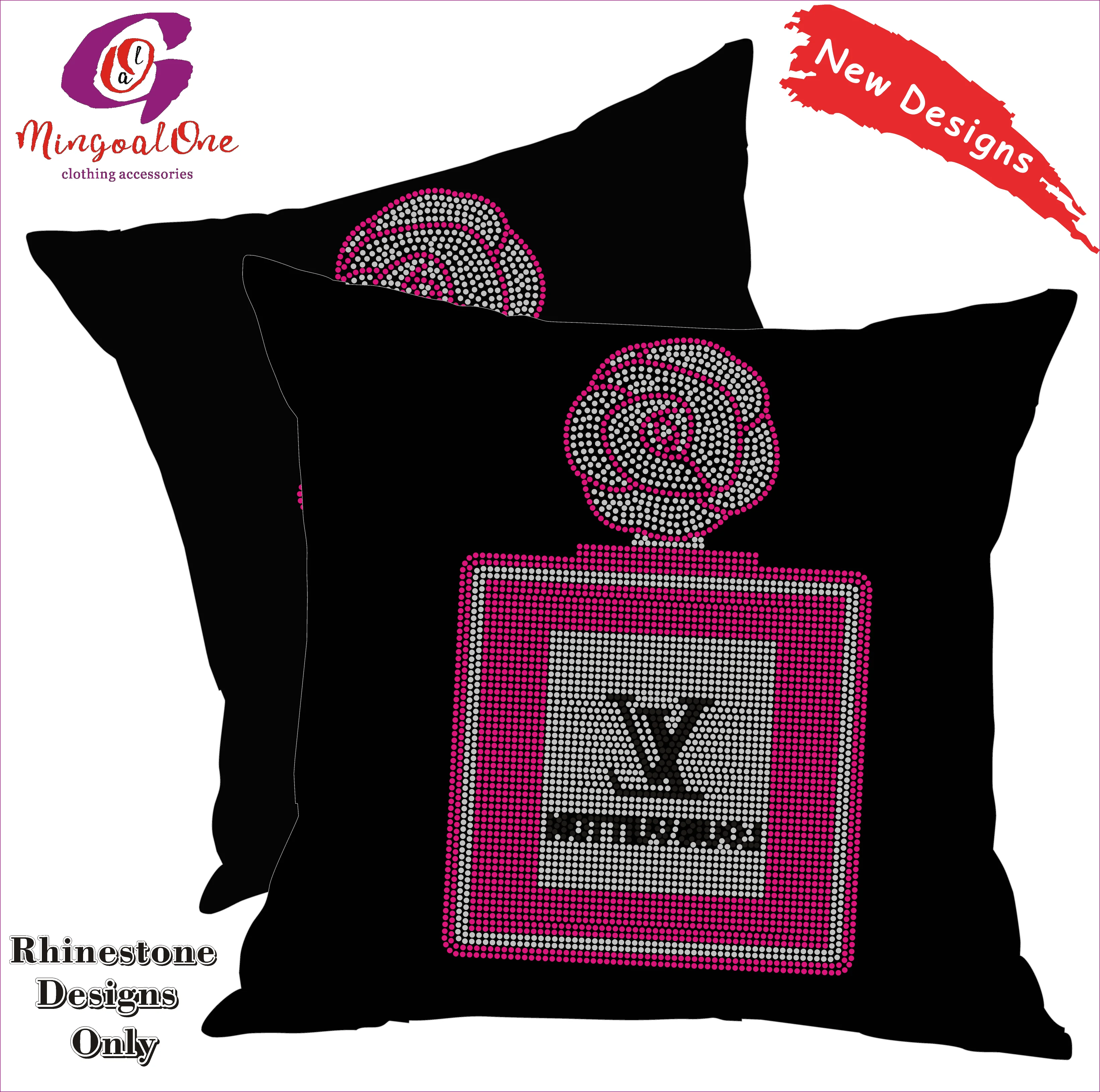 VL Wholesale ! Hot Fix Rhinestone Transfer Bling Custom Iron on Rhinestone Heat Transfer Design for Shirts