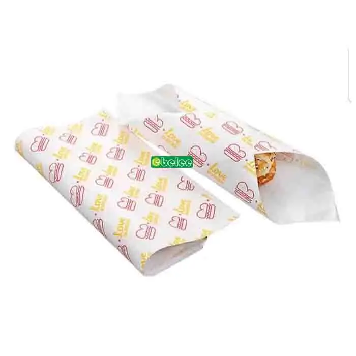 
Food Greaseproof Paper For Burger Wrapping 