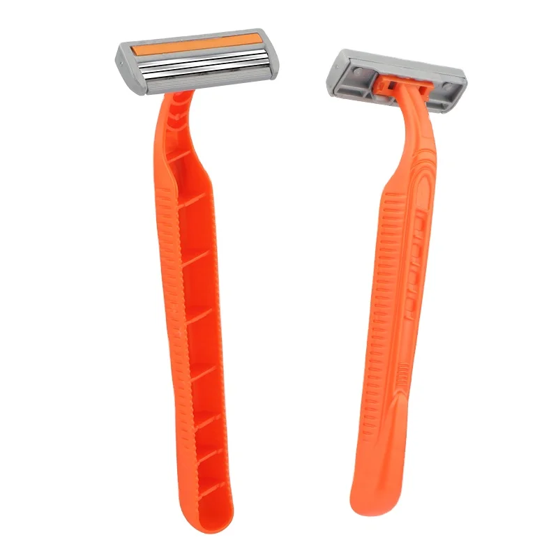 D311L New Orange Style Wholesale Price Triple Blade Disposable Razor Male Gender Face Shaver Razor