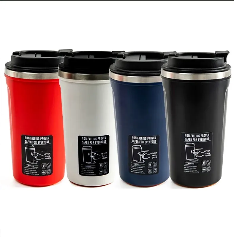 SJB101 350ML/500ML Stainless Steel Insulated Vacuum Drinkers Tumblers Cups Coffee Cup Magic Vacuum Suction Tumblers