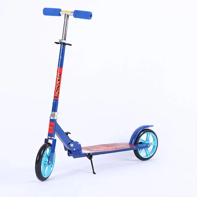200mm Fat tire kick scooter adult folding scooter push kick non electric kick scooters