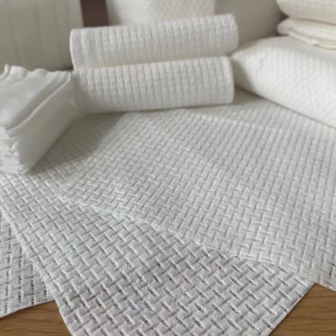 
sample spunlace nonwoven fabric rolls made of polyester raw material 