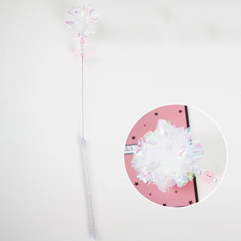 
Pet Accessories Silk Feather Cat Teasing Wand Interactive Cat Teaser Toy Stick for Cats 
