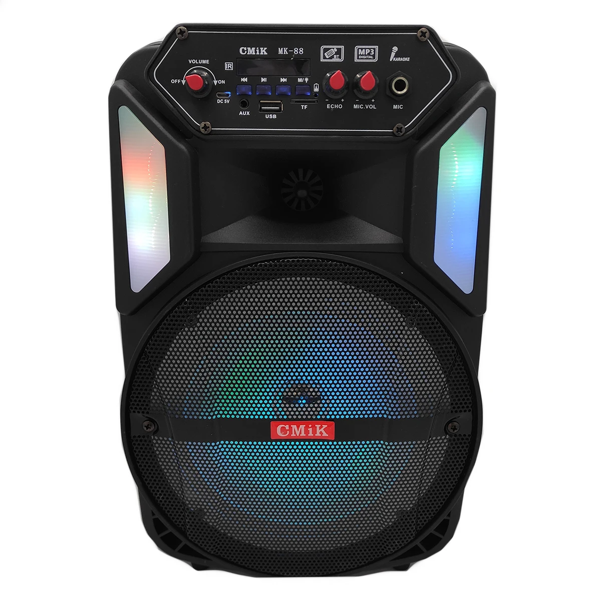 cmik mk-88 oem odm parlantes de music big audio mobil parlantes 8 pulgadas with mic remote subwoofers som blue tooth speaker