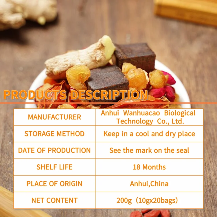 Hot sale best quality instant tea brewing brown sugar ginger tea