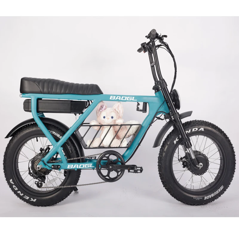 Super Power Vintage 52V 1000W 73 Model Electric Dual Motor Bike