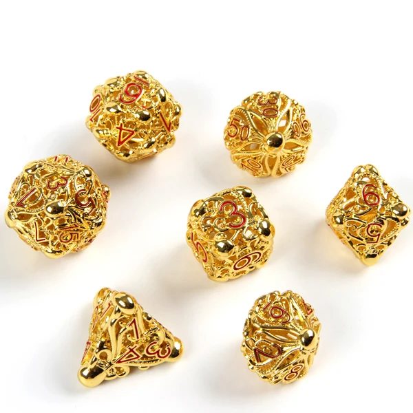 Professional Custom Dice Metal Hollow Octopus Dice Deep Sea Octopus DND COC Game Dice