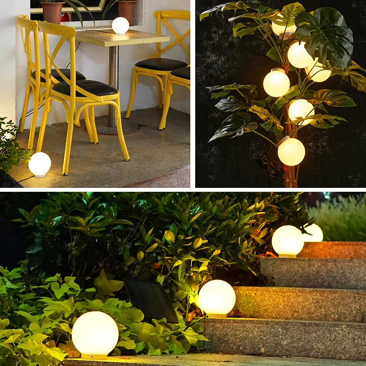 YUNDUO 8 Beads Holiday Project Yard Decoration Landscape Waterproof Outdoor IP55 8W Solar Led Garden Bollard Light