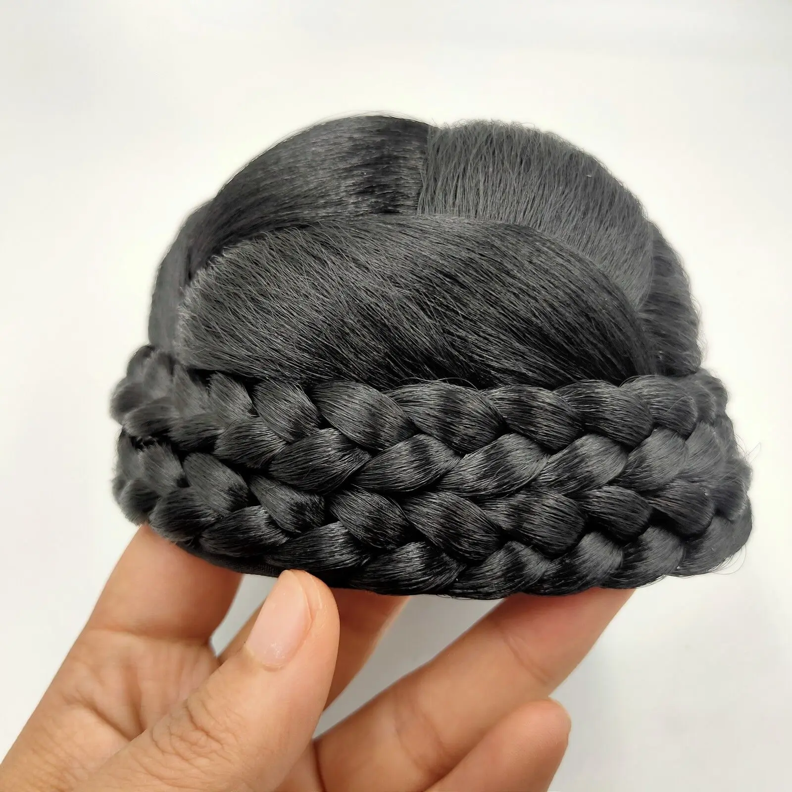 Низкая цена синтетические волосы купол удлинение низкотемпературное волокно украшение круглая шиньон волосы пучок пончик для Африканской черной женщины