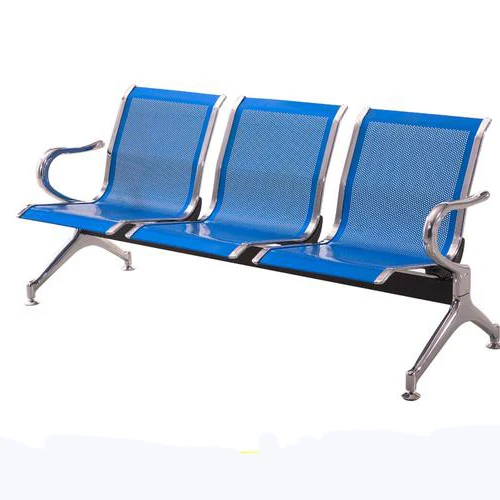 Airport waiting metal chair used hospital waiting room public waiting three seats chair