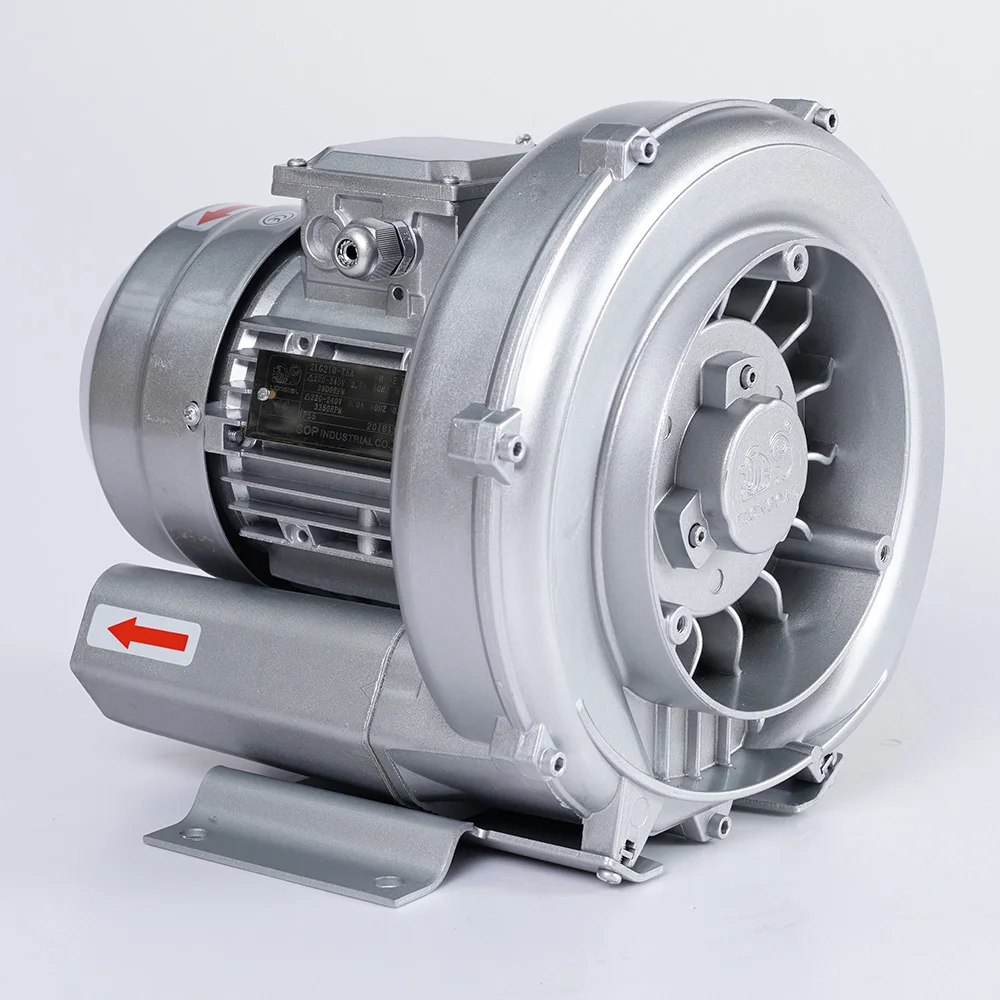 Высокоэффективный новый дизайн 0,37 кВт низкий уровень шума высокое давление электрический маленький мощный воздуходувка для пруда